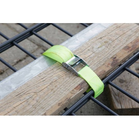 Pas spinający z klamrą, 30cm x 25mm, 250 kg, zielony, 6 szt., Kerbl