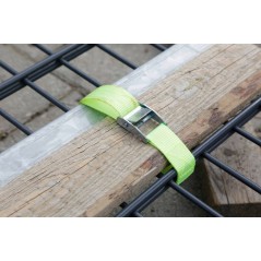 Pas spinający z klamrą, 60cm x 25mm, 250 kg, zielony, 6 szt., Kerbl