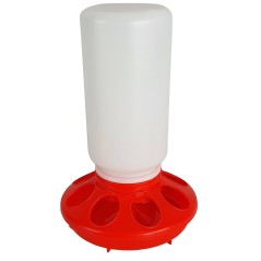Karmidło dla drobiu, biało czerwone, zakręcane, 6 kg 