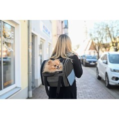 Plecak dla psa Vacation, 43 x 24 x 30 cm, szaro/niebieski, Kerbl