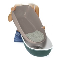 Kuweta Furba z sitkiem, beżowo - biała, 69 x 47 x 26 cm, Stefanplast 