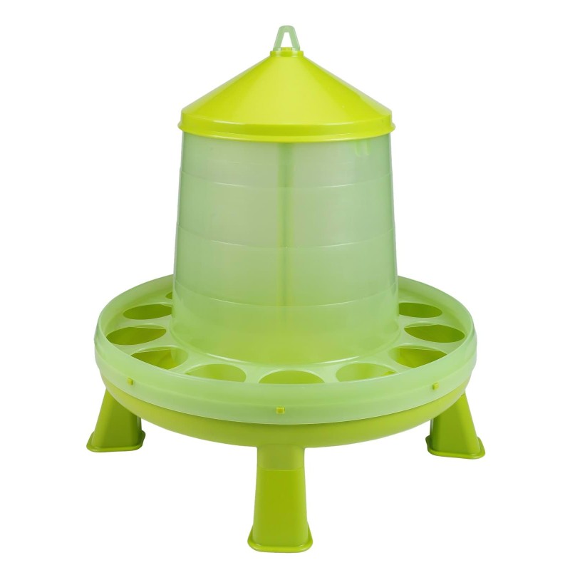 Karmidło dla drobiu, z nóżkami, 14,4 l, 12 kg, pistacjowy/zielony