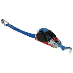 Pas transportowy, automatyczny Smart Retract, 5m x 25mm, 700 kg, niebieski, Kerbl