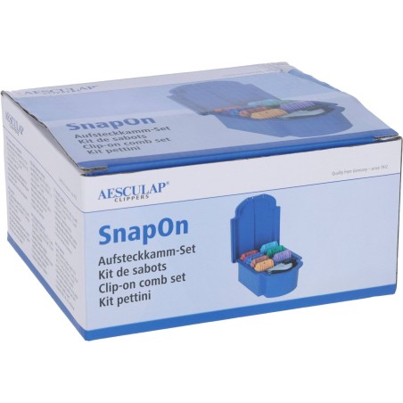 Zestaw grzebieni Clip-On, system SnapOn, 9 szt, Aesculap