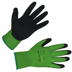 Rękawice SmoothGrip, z powłoką lateksową, zielone, rozmiar 9, Kerbl 