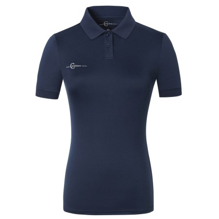 Koszulka jeździecka Polo, damska, granatowy, roz. XXL, Covalliero