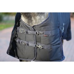 Derka stajenna dla konia RugBe, niebieski, 125 cm, Covalliero