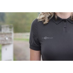 Koszulka jeździecka Polo, damska, grafitowy, roz. XS, Covalliero