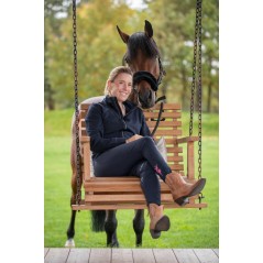Bryczesy Janne x PinkRibbon, damskie, granatowy, roz. 36, Covalliero