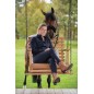 Bryczesy Janne x PinkRibbon, damskie, granatowy, roz. 40, Covalliero