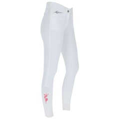 Bryczesy Janne x PinkRibbon, damskie, biały, roz. 36, Covalliero