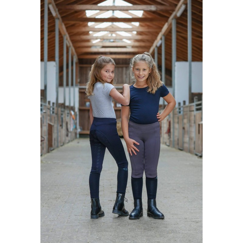 Legginsy jeździeckie ClassicStar, dziecięce, grafitowy, roz. 128/134, Covalliero