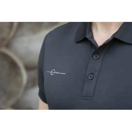Koszulka jeździecka Polo, męska, grafitowy,roz. XL, Covalliero