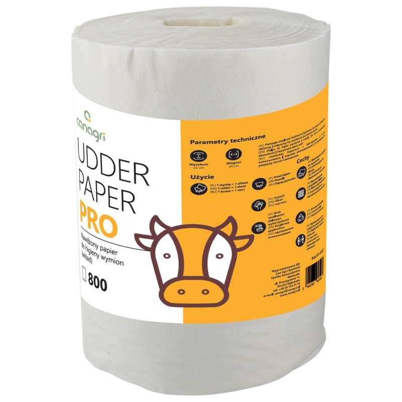 Wkład do wiadra Udder Paper Pro, 22 x 20 cm, 800 szt., Can Agri
