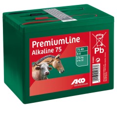 Bateria alkaliczna do elektryzatora, 9 V, 75 Ah, AKO