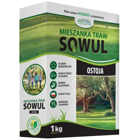 Mieszanka traw Ostoja, 1 kg, Sowul & Sowul