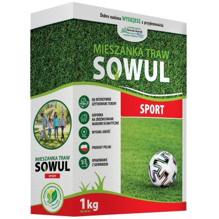 Mieszanka traw Sport, 1 kg, Sowul & Sowul