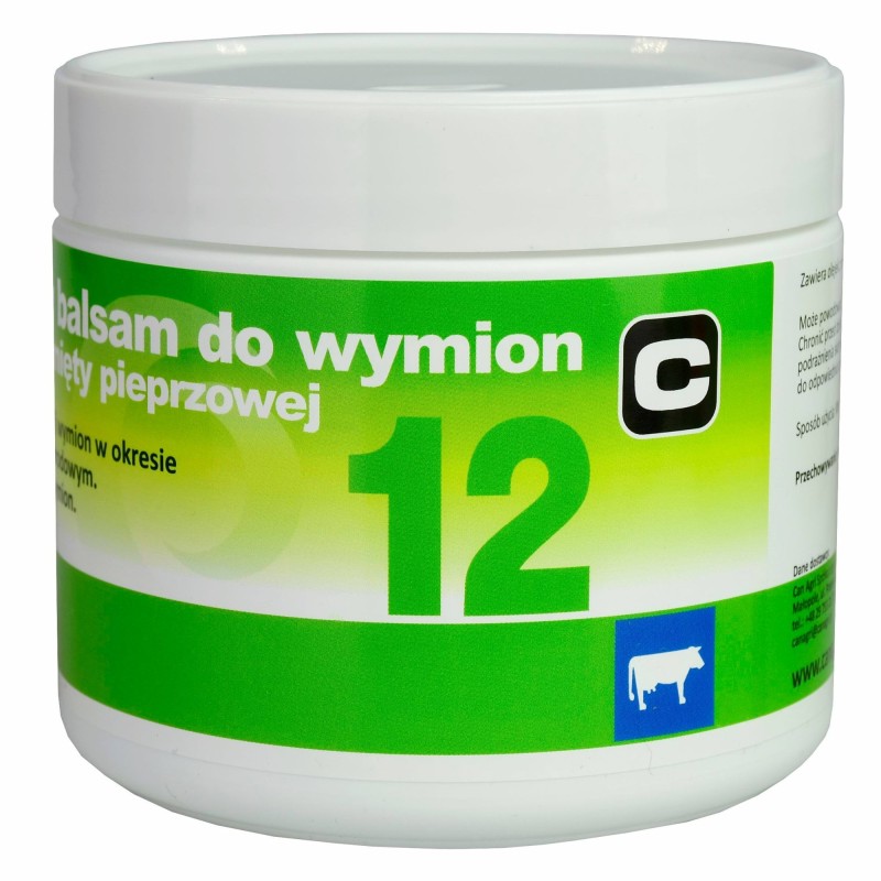 Balsam do wymion z olejkiem z mięty pieprzowej ”12”, 500 ml, Canagri