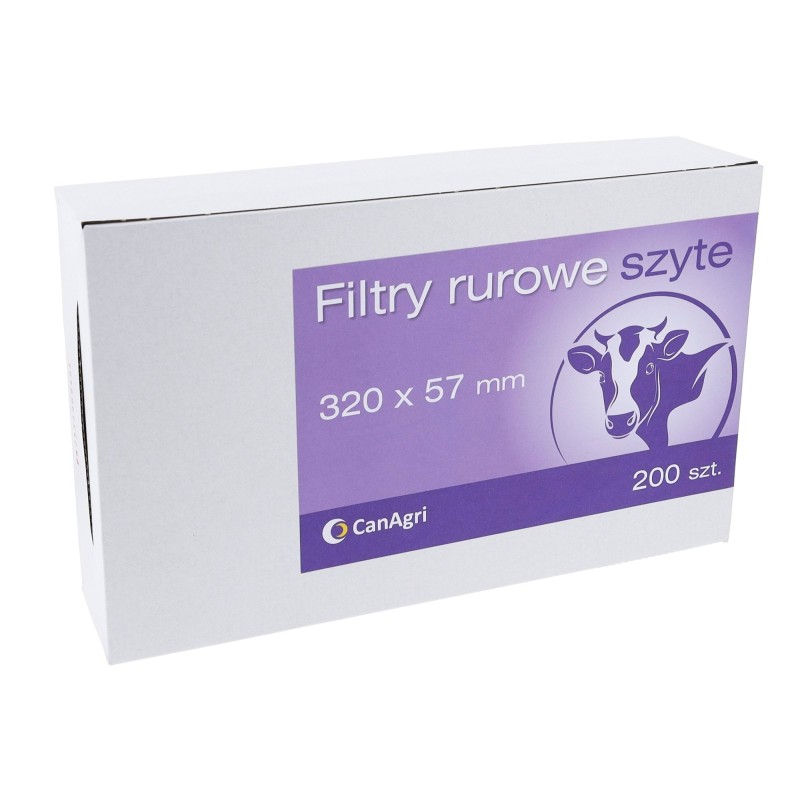 Filtr rurowy do mleka, 320 x 57 mm, 200 szt., Canagri