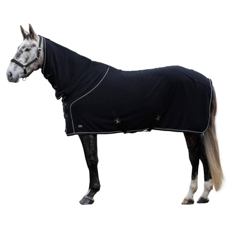 Derka polarowa z kapturem Covalliero Therm, czarny, roz. 145 cm, Covalliero