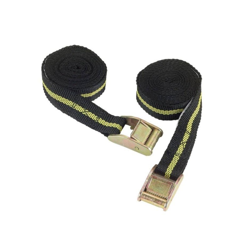 Pas spinający z klamrą, 2,5m x 25mm, 250 kg, czarny-żółty, 2 szt., Kerbl Pas spinający z klamrą, 2,5m x 25mm, 250 kg, czarny-żółty, 2 szt., Kerbl