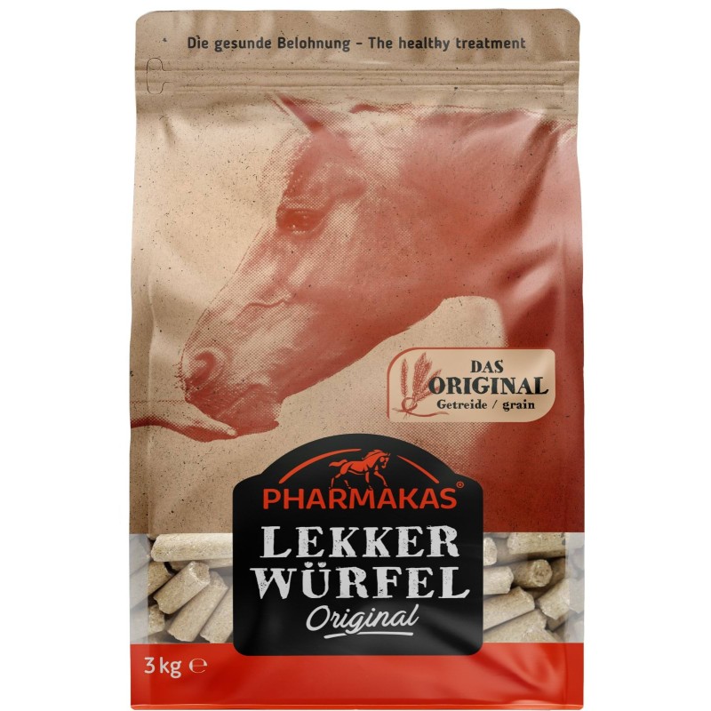 Smakołyki dla konia Lekkerwurfel, original, 3 kg, Pharmakas Horse Fitform