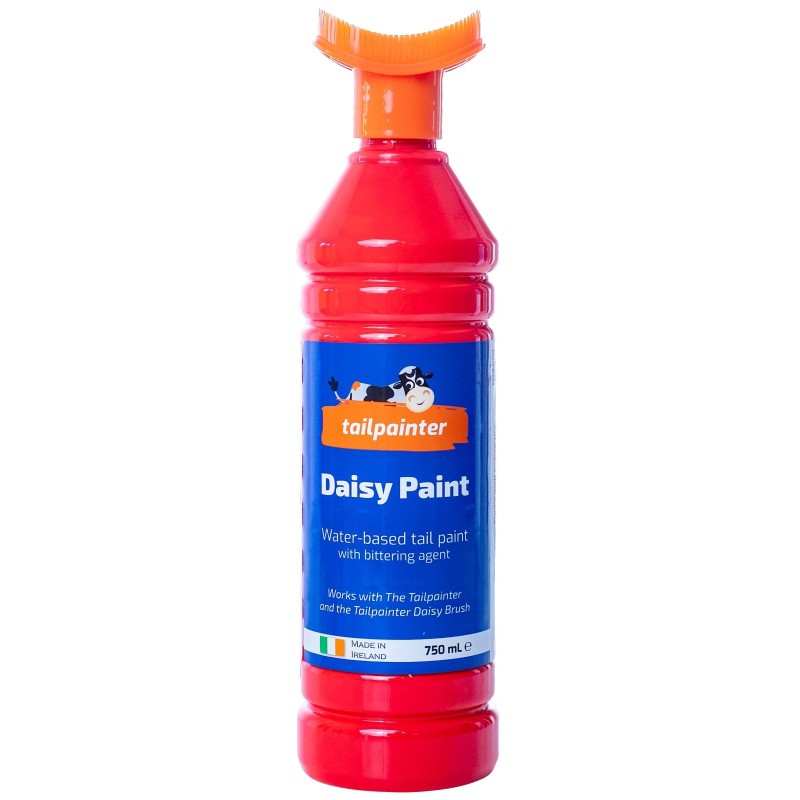 Farba wykrywająca ruje Daisy z pędzlem, czerwona, 750 ml, Kerbl