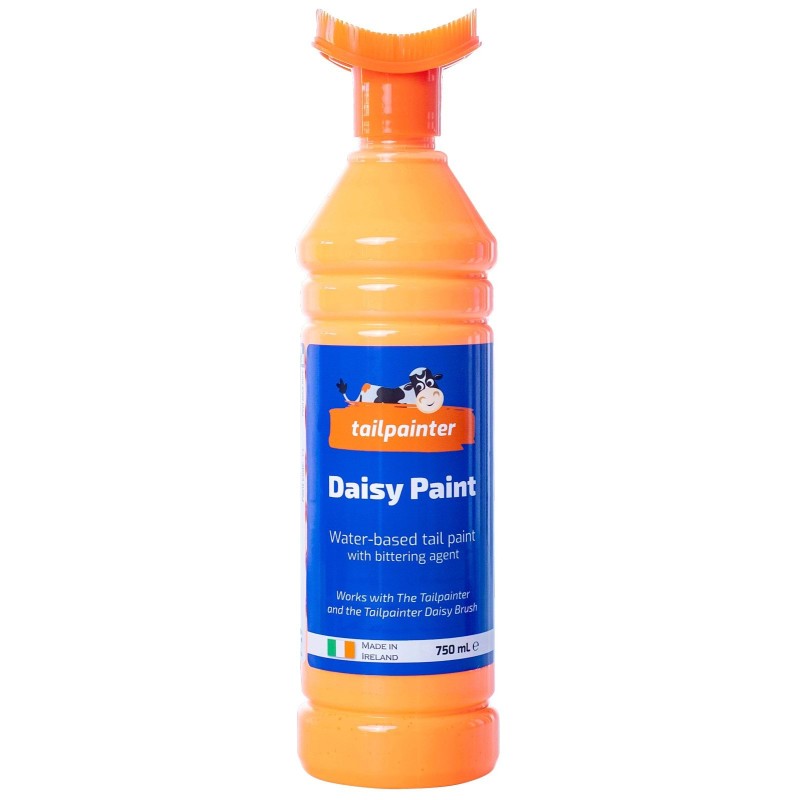 Farba wykrywająca ruje Daisy z pędzlem, pomarańczowa, 750 ml, Kerbl