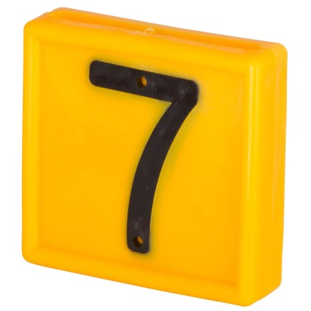 Numer identyfikacyjny do nawklekania 7", 10szt., żółty, Kerbl"