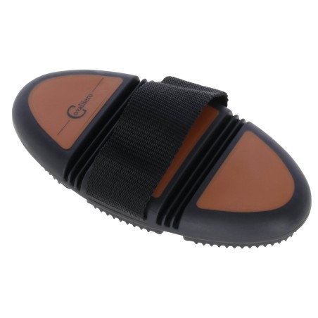 Zgrzebło Flex 2K, brązowy/czarny, 18,5 cm, Covalliero