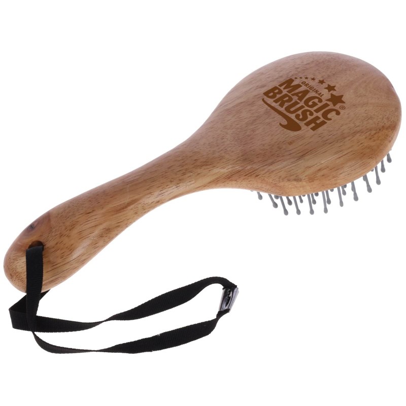 Szczotka dla konia do grzywy i ogona, drewniana, 22 cm, MagicBrush