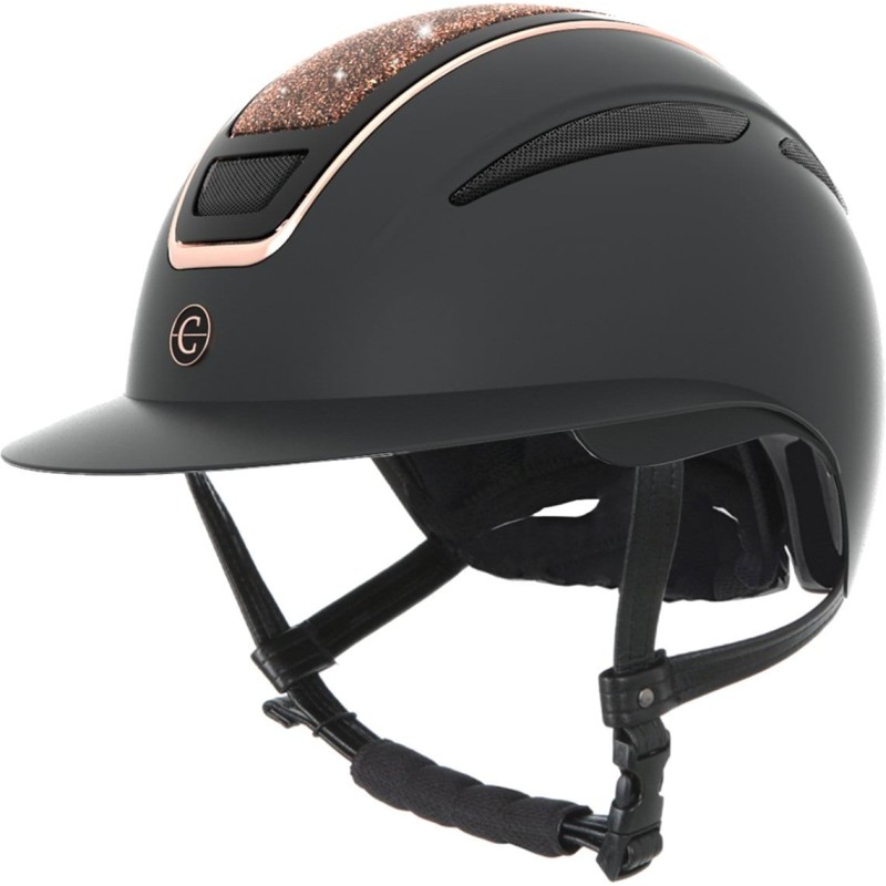 Kask jeździecki Elite Polo, różowe złoto, 59-61 cm, Covalliero