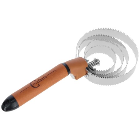 Zgrzebło spiralne Deluxe, brązowy/czarny, 26,5 cm, Covalliero