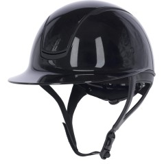 Kask jeździecki Eclipse Polo, lakierowany czarny, 52-56 cm, Covalliero