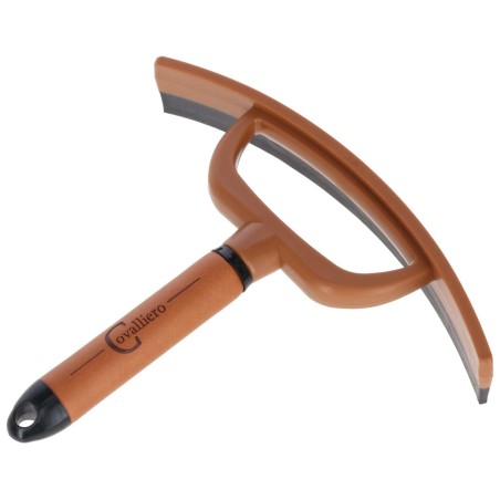 Ściągaczka do potu Deluxe, brązowy/czarny, 19 cm, Covalliero