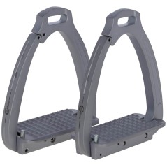 Strzemiona Secure, srebrny, 12 cm, para, Covalliero