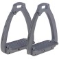 Strzemiona Secure, srebrny, 12 cm, para, Covalliero