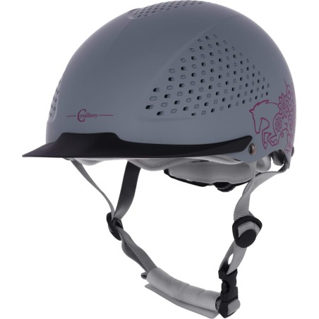 Kask jeździecki Beauty 2.0, szary, 48-51 cm, Covalliero