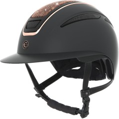 Kask jeździecki Elite Polo, różowe złoto, 53-55 cm, Covalliero