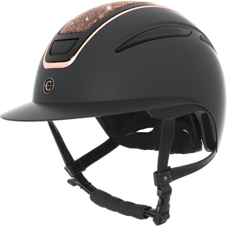 Kask jeździecki Elite Polo, różowe złoto, 53-55 cm, Covalliero