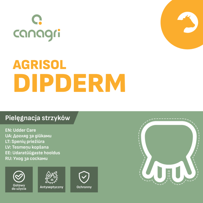 Preparat do dipingu Agrisol DipDerm 73, zimowy, 2 kg, Can Agri Preparat do dipingu Agrisol DipDerm 73, zimowy, 2 kg, Can Agri