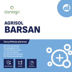 Preparat do mat dezynfekcyjnych Agrisol Barsan 76, koncentrat, 2 kg, Can Agri