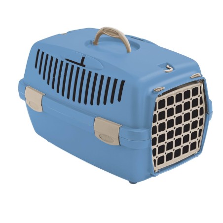 Transporter Gulliver 1 z plastikowymi drzwiczkami, 48 x 32 x 31 cm, nordic sky, 6 kg, Stefanplast