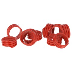 Opaska spiralna dla drobiu, 10 mm, czerwona, 100 szt., Kerbl