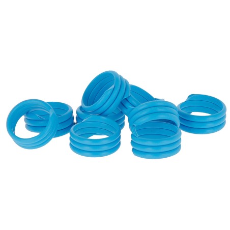 Opaska spiralna dla drobiu, 10 mm, niebieska, 100 szt., Kerbl