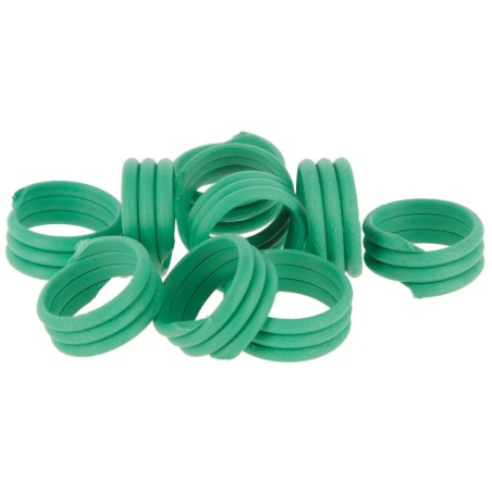 Opaska spiralna dla drobiu, 10 mm, zielona, 100 szt., Kerbl