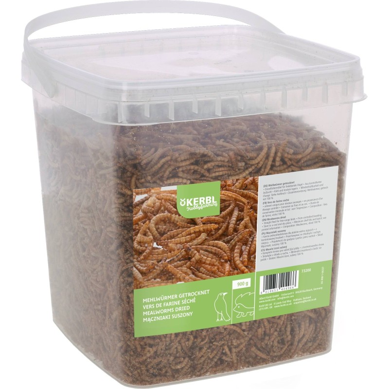 Suszone larwy mącznika, 900 g, Kerbl Suszone larwy mącznika, 900 g, Kerbl