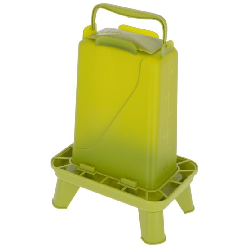 Karmidło dla drobiu prostokątne 3,5 l, plastikowy, zielone, Kerbl