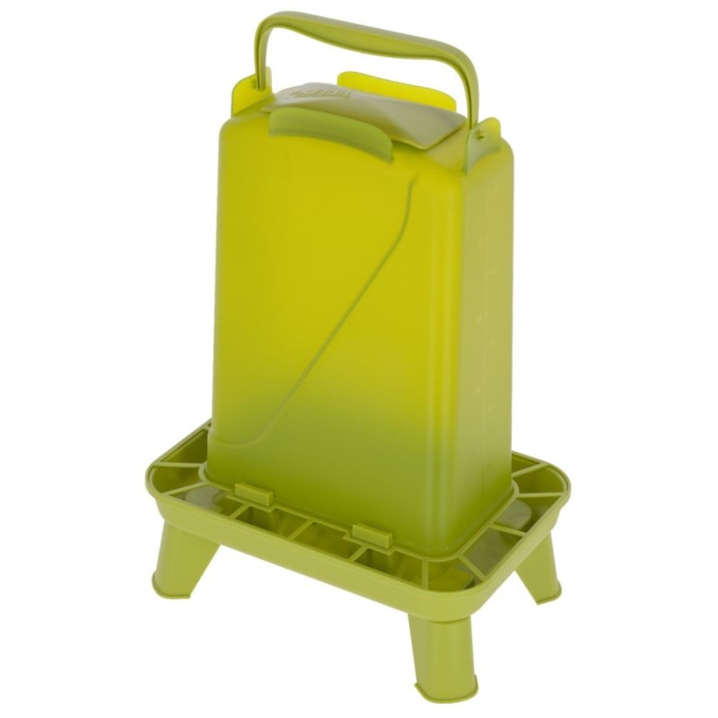 Karmidło dla drobiu prostokątne 5,5 l, plastikowy, zielone, Kerbl