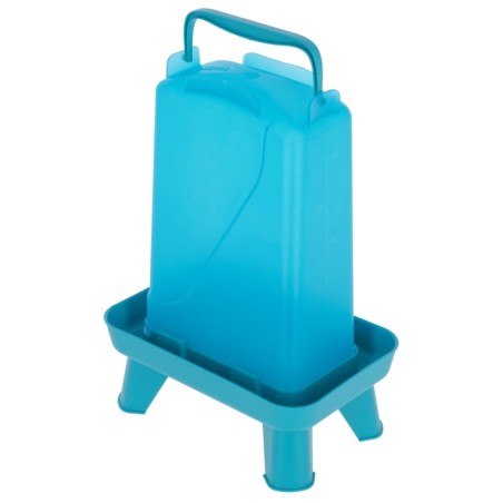 Poidło dla drobiu prostokątne 3,5 l, plastikowe, niebieskie, Kerbl